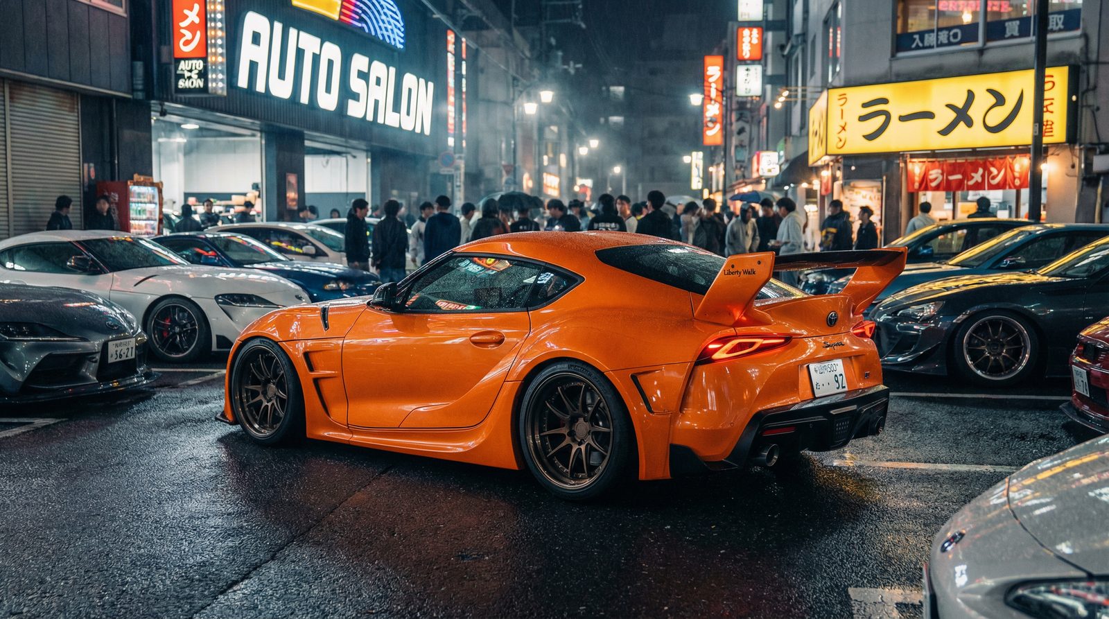 黄色仓库丰田Supra改装视频