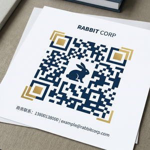 黄色仓库商务二维码